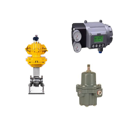 Chinese besturingsklep met Masoneilan SVI3 digitale klep positioner en Fisher 67CFR filter regulator