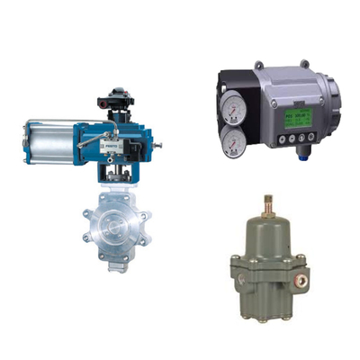 Chinese besturingsklep met Masoneilan SVI3 digitale klep positioner en Fisher 67CFR filter regulator