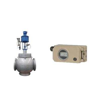 Geaffineerde leidingcontrole klep met Samson elektropneumatische 3730-3 positioner en Fisher 67CFR filter regulator