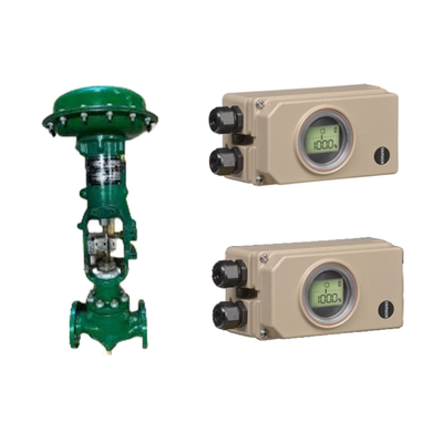 Geaffineerde leidingcontrole klep met Samson elektropneumatische 3730-3 positioner en Fisher 67CFR filter regulator