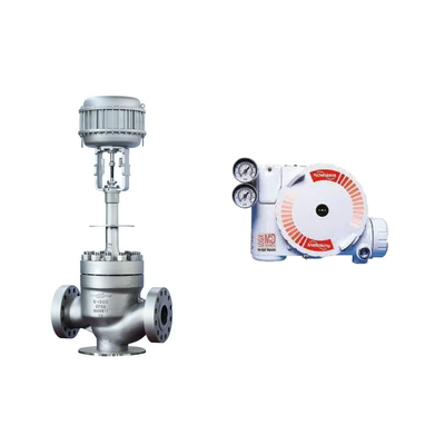 China's regelklep met Flowserve Logix 3200MD Digital HART positioner en Masoneilan 78-40 filter regulator