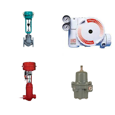 China's en Masoneilan Control Valve met Flowserve 3200MD Digitale HART Positioner En Fisher 67CFR Filter Regulator
