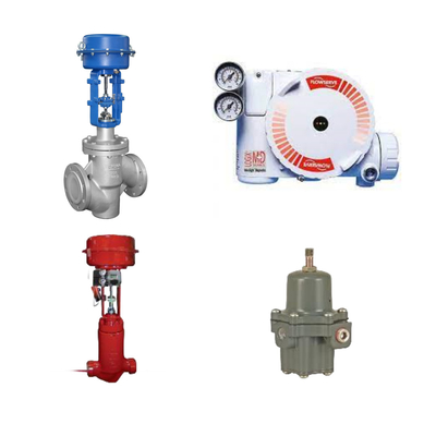 China's en Masoneilan Control Valve met Flowserve 3200MD Digitale HART Positioner En Fisher 67CFR Filter Regulator