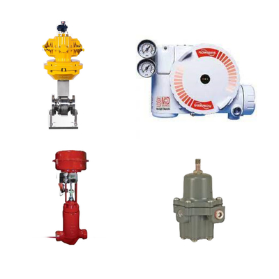 China's en Masoneilan Control Valve met Flowserve 3200MD Digitale HART Positioner En Fisher 67CFR Filter Regulator