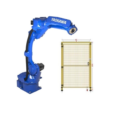 6 Axis Robotic Arm Yaskawa GP12 met CNGBS-beveiligingshek voor geautomatiseerde bediening als universele robot