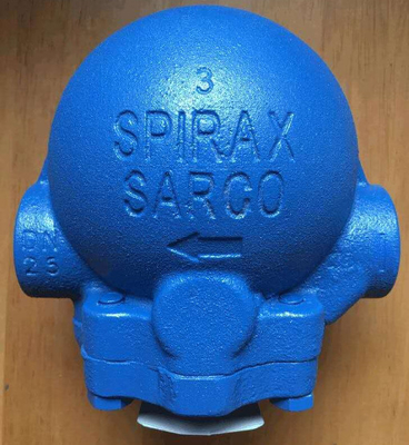 Stabiel en betrouwbaar Blauw Spirax Sarco Valves Floating Ball Steam Drain Valve met Valve Positioner voor industriële pijp