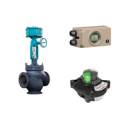 Pneumatische besturingsoperator en Samson Smart Valve Positioner 3730-3 voor pneumatische besturingsventiel