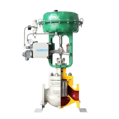 Chinese merkcontrole klep met pneumatische actuator en SMC digitale klep positioner IP8000/8100 en fisher 67CFR regula