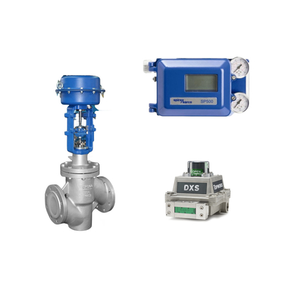 Pneumatische klep met Spirax Sarco Smart Valve Positioner SP500 en EMERSON Limit Switch