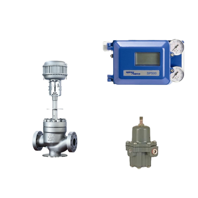 De beroemde pneumatische klep van China met Spirax Sarco Smart Valve Positioner SP500 en Fisher 67CFR Filter Regulator