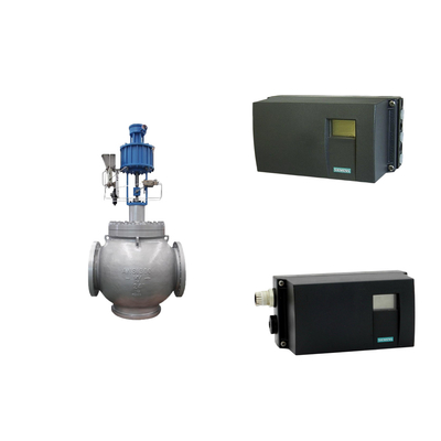 Pneumatische besturingsklep positioner Siemens SIPART PS2 en Fisher 67CFR filter regulator