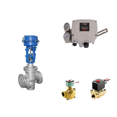 Pneumatische besturingsklep met originele rotork YT-2500 Smart Valve Positioner en EMERSON ASCO210 2-Way Solenoid Klep