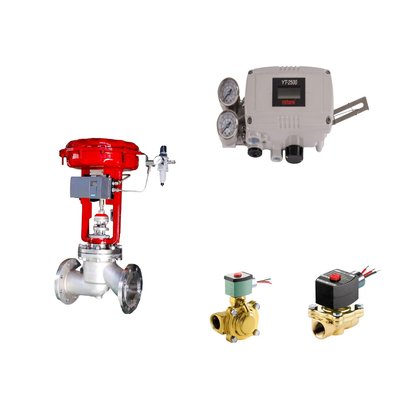 Pneumatische besturingsklep met originele rotork YT-2500 Smart Valve Positioner en EMERSON ASCO210 2-Way Solenoid Klep