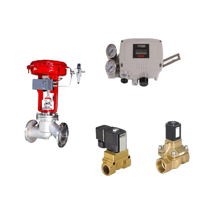 Pneumatische besturingsklep met originele rotork YT-2500 Smart Valve Positioner en Burkert Type 5404 solenoïde klep