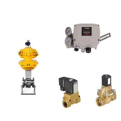 Pneumatische besturingsklep met originele rotork YT-2500 Smart Valve Positioner en Burkert Type 5404 solenoïde klep