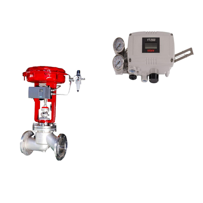 Pneumatische besturingsklep met originele rotork YT-2500 Smart Valve Positioner en Burkert Type 5404 solenoïde klep