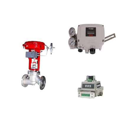 Pneumatische besturingsklep met originele rotork YT-2500 slimme klep positioner en EMERSON limiet schakelaar