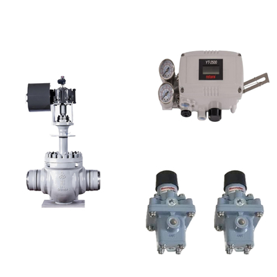 Pneumatische besturingsklep met originele Rotork YT-2500 Smart Valve Positioner en Masoneilan 78-40 filter regulator