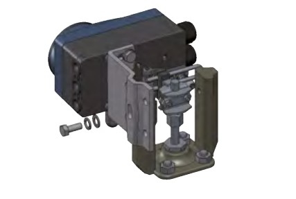 Burkert Digitale elektro-pneumatische positioner Type 8792 valven positioner met Chinese merk controle klep en actuator