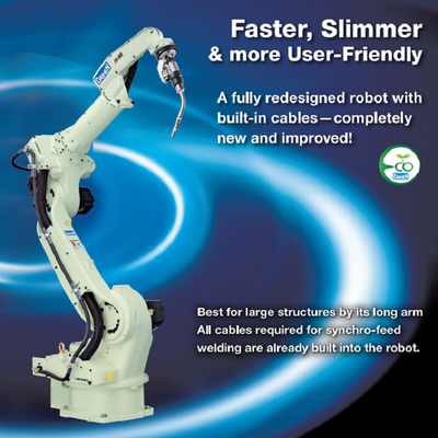 OTC industriële robot FD-B6L met 2008mm bereik met ARC-lassen en lasmachine DM350
