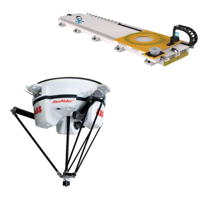 ABB 4-assige robotarm IRB 360-1 met CNGBS-geleidingsrail als assemblage-machine voor OEM-behandeling