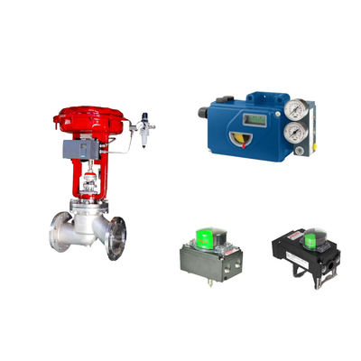 Chinese pneumatische besturingsklep met Intelligent Original Foxboro SRD991 Valve Positioner en Rotork Limit Switch