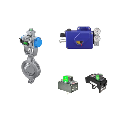 Chinese pneumatische besturingsklep met Intelligent Original Foxboro SRI990 Valve Positioner En Rotork Limit Switch