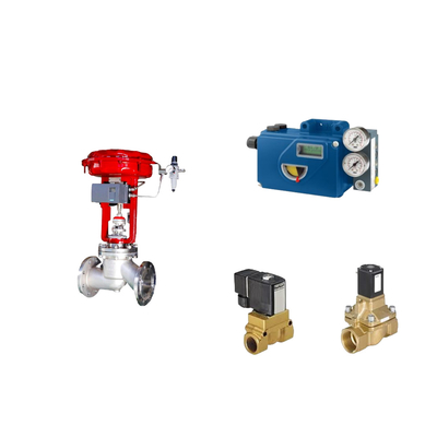 Chinese pneumatische besturingsklep met Intelligent Original Foxboro SRD991 Valve Positioner en Burkert Solenoid Valve