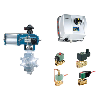 Chinese Pneumatische besturingsklep met Neles ND9000 Intelligent Valve Positioner met Asco Solenoïde Valve Stock Supplier