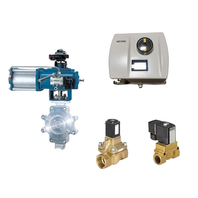 Chinese pneumatische besturingsklep met intelligente originele Neles ND7000 Valve Positioner en Burkert Solenoid Valve
