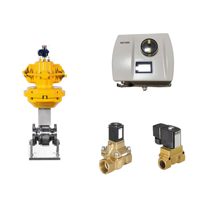 Chinese pneumatische besturingsklep met intelligente originele Neles ND7000 Valve Positioner en Burkert Solenoid Valve