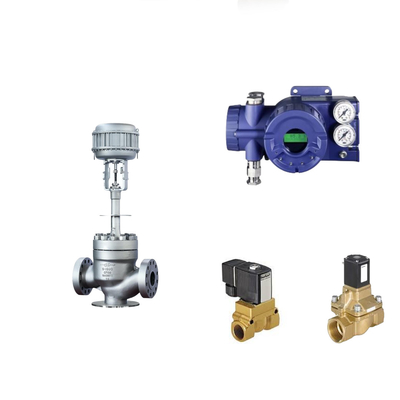 Chinese pneumatische besturingsklep met intelligente originele Foxboro SRD960-klep positioner en Burkert-solenoïde klep
