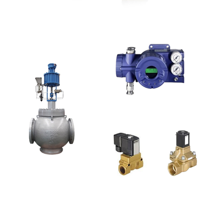 Chinese pneumatische besturingsklep met intelligente originele Foxboro SRD960-klep positioner en Burkert-solenoïde klep