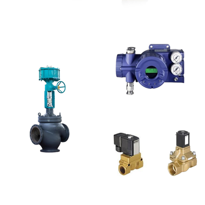 Chinese pneumatische besturingsklep met intelligente originele Foxboro SRD960-klep positioner en Burkert-solenoïde klep