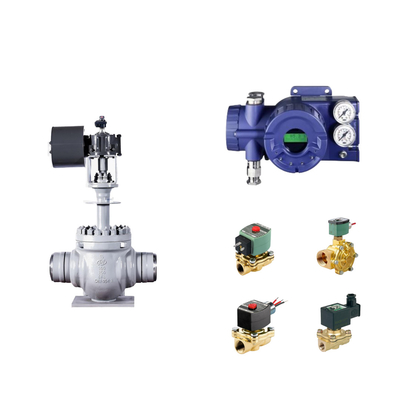 Chinese pneumatische besturingsklep met Intelligent Original Foxboro SRD960 Valve Positioner en Asco Solenoid Valve