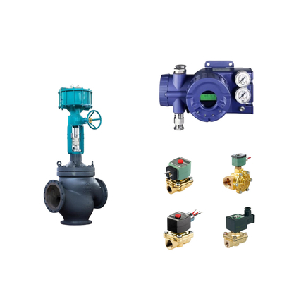 Chinese pneumatische besturingsklep met Intelligent Original Foxboro SRD960 Valve Positioner en Asco Solenoid Valve