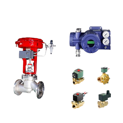 Chinese pneumatische besturingsklep met Intelligent Original Foxboro SRD960 Valve Positioner en Asco Solenoid Valve