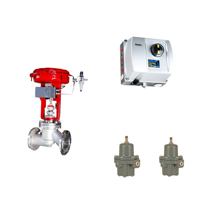 Chinese pneumatische regelklep met Neles ND9000 Intelligent Valve Positioner met Fisher 67CFR Filter Regulator