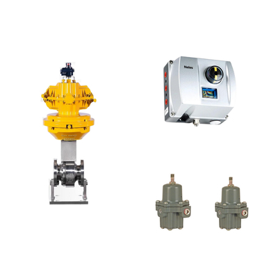 Chinese pneumatische regelklep met Neles ND9000 Intelligent Valve Positioner met Fisher 67CFR Filter Regulator