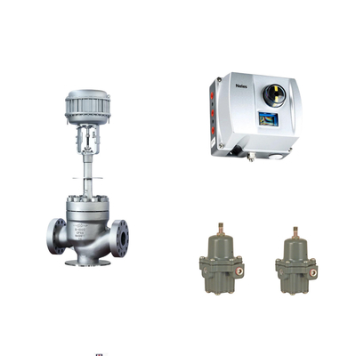 Chinese pneumatische regelklep met Neles ND9000 Intelligent Valve Positioner met Fisher 67CFR Filter Regulator