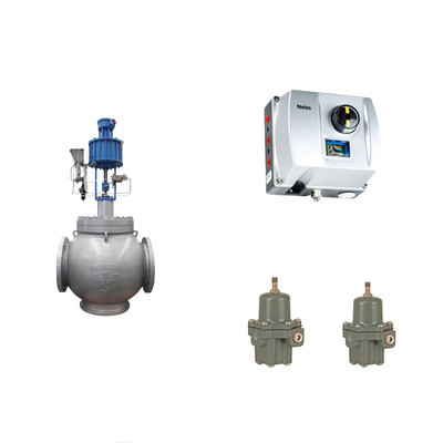Chinese pneumatische regelklep met Neles ND9000 Intelligent Valve Positioner met Fisher 67CFR Filter Regulator