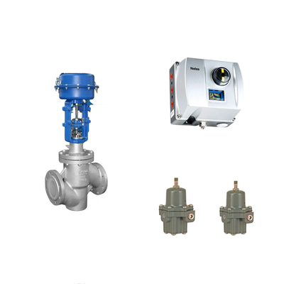 Chinese pneumatische regelklep met Neles ND9000 Intelligent Valve Positioner met Fisher 67CFR Filter Regulator
