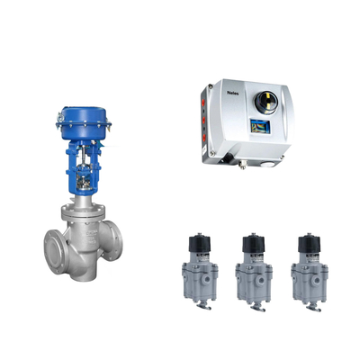 Chinese pneumatische regelklep met Neles ND9000 Intelligent Valve Positioner met Masoneilan 78-40 filter regulator