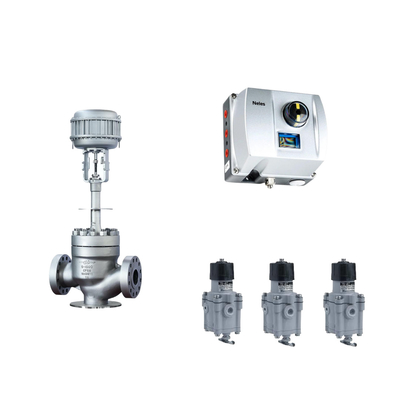Chinese pneumatische regelklep met Neles ND9000 Intelligent Valve Positioner met Masoneilan 78-40 filter regulator