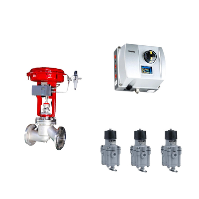 Chinese pneumatische regelklep met Neles ND9000 Intelligent Valve Positioner met Masoneilan 78-40 filter regulator