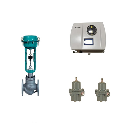 Chinese pneumatische besturingsklep met intelligente originele Neles ND7000 Valve Positioner en Fisher 67CFR filter regulator