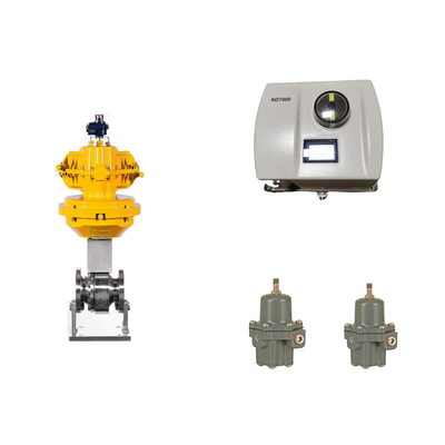 Chinese pneumatische besturingsklep met intelligente originele Neles ND7000 Valve Positioner en Fisher 67CFR filter regulator