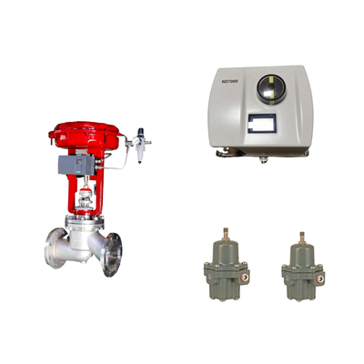 Chinese pneumatische besturingsklep met intelligente originele Neles ND7000 Valve Positioner en Fisher 67CFR filter regulator