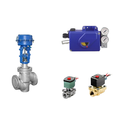 Chinese pneumatische besturingsklep met Intelligent Original Foxboro SRI990 Valve Positioner en ASCO Solenoid Valve