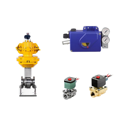 Chinese pneumatische besturingsklep met Intelligent Original Foxboro SRI990 Valve Positioner en ASCO Solenoid Valve
